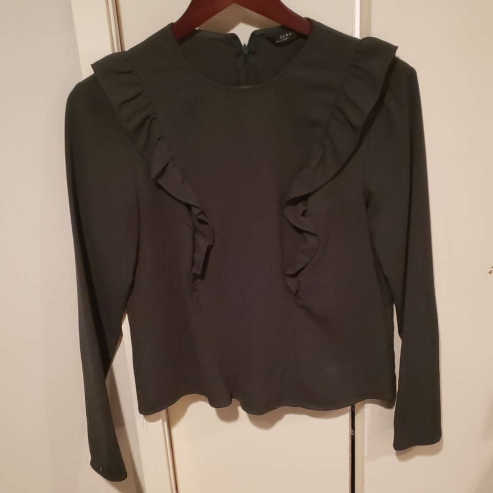 ZARA ruffle top